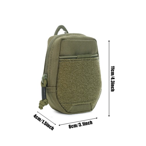 Hombres Táctico Molle Llavero Bolsa Portátil Mini EDC Bolsillo Moneda Llave Auriculares Bolsa - Imagen 2 de 15