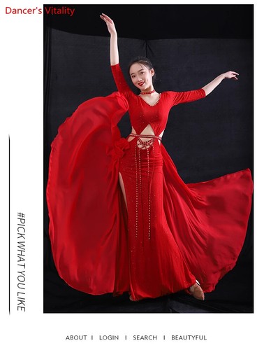 Belly Dance Performance Dresses for Women Clothes Set Oriental Dance Dress - Picture 14 of 26