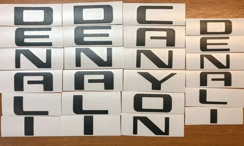 Premium Cast Vinyl Letter Decals for 2014-2023 Canyon Emblems - Picture 2 of 18