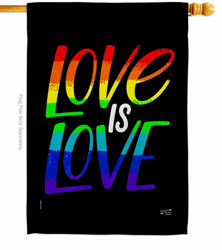 Love is Garden Bandiera Pride Supporto Decorativo Piccolo Regalo Cortile Casa Striscione - Foto 3 di 17