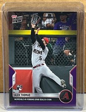 2022 TOPPS NOW 706 ALEK THOMAS ARIZONA DIAMONDBACKS ROOKIE Purple Parallel 19/25
