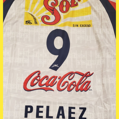 XL Jersey Chivas Guadalajara Away White 99/00 Atletica PELAEZ # 9 - Picture 3 of 16