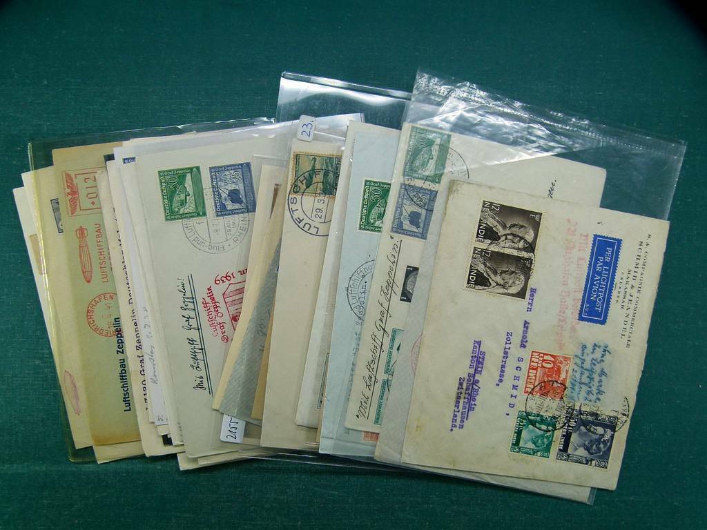 Los, über 30 Stück, Briefe Ganzsachen Postkarten, Luftschiffen bereist, Zeppelin Laatste werk, 100% nieuw