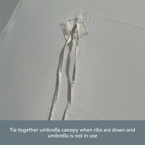 9ft 8 Ribs Replacement Umbrella Canopy w/Fringed Valance (Canopy Only) - Picture 39 of 48