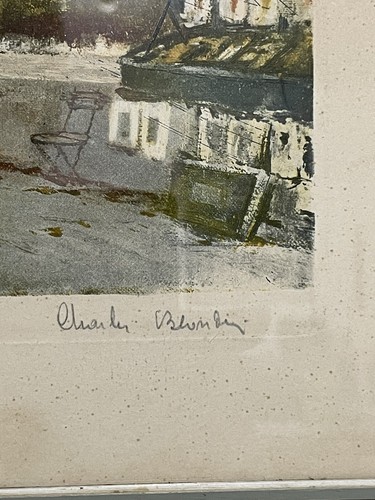 VINTAGE LTD ED PRINT 358/500  "QUAI DE MONTEBELLO PARIS" SIGNED CHARLES BLONDIN - Picture 4 of 9