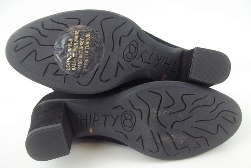 Stivaletti donna Seychelles EU 38 neri scamosciati tacco aderente zip scarpe 1237 - Foto 7 di 9
