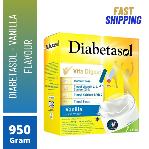 DIABETASOL Vainilla Colesterol Nutrición Calcio Vit D Sin Azúcar Diabético 950gr - Imagen 18 de 23