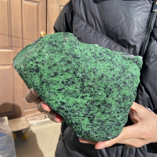 14.1lb Rare Natural Gem Ruby Zoisite quartz crystal rough Material Specimen - Picture 6 of 12