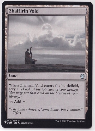 2018 Magic The Gathering Dominaria The List Reprints #249 Zhalfirin Void U