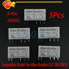 5 Pcs For Allen-Bradley CAT 700-TBR24 Power Relay 6A 250VAC 24VDC 5 Pins