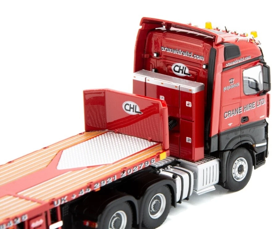 IMC MODELS - MERCEDES Arocs 8x4 con pianale 6 assi NOLEGGIO GRU - 1/50 - IMC3... - Immagine 3 di 3