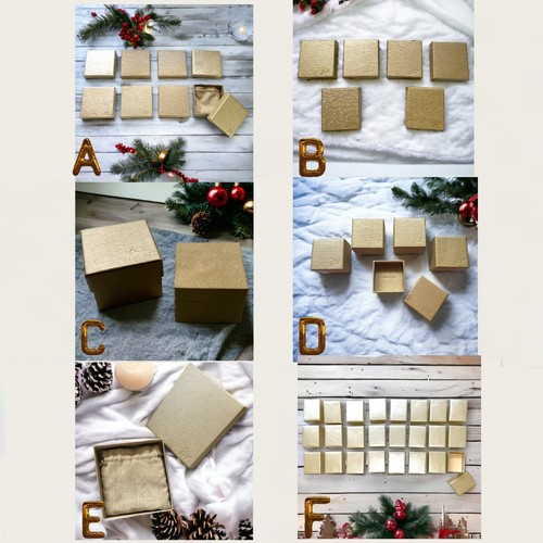 Gold Cardboard Jewelry Boxes JTV Assorted Lots and Sizes - Picture 1 of 58