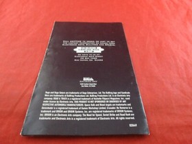 Sega Saturn EA Games Mini Foldout Catalog Insert ONLY Need For Speed Syndicate