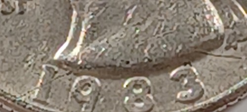 1983 P 25c Washington Quarter Multiple Die Breaks Pre Cud Error Over 8 Die Break - Picture 18 of 20