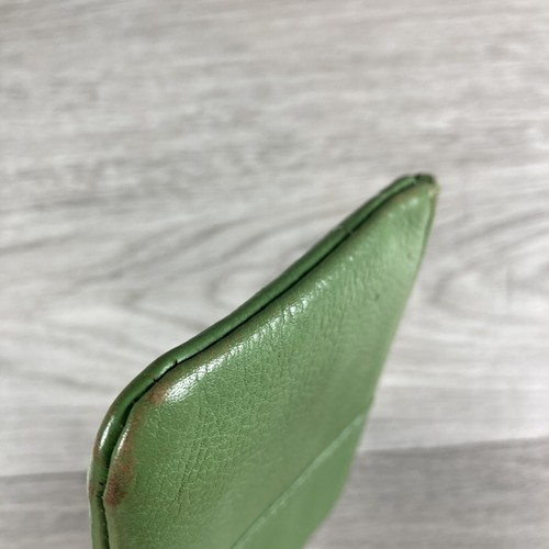 Vintage ROLFS grün Echtleder Münze Schlüsselanhänger Geldbörse Portemonnaie - 5"x3" - Bild 8 von 11