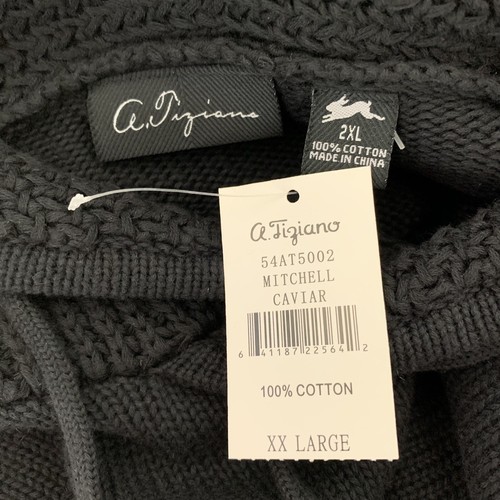 Suéter A Tiziano Para Hombres 2XL Negro Mitchell Caviar Pullover Sudadera con Capucha Adultos - Imagen 5 de 5
