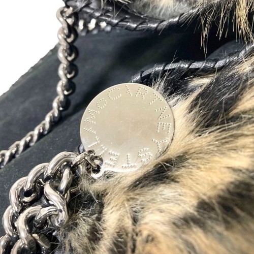 Stella McCartney Tote Bag Falabella Reversible Leopard Fur Suede with Pouch - 第 4/7 張圖片
