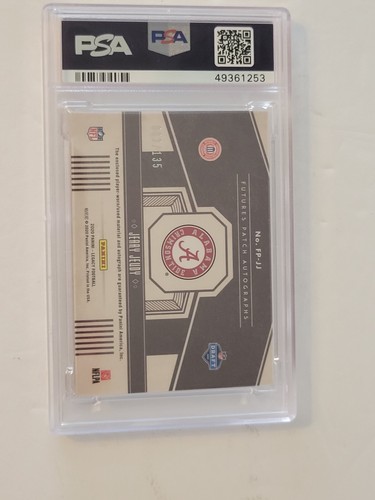 Parche Panini Legacy Futures Jerry Jeudy 2020 novato reliquia automático 62/135 PSA 9 como nuevo - Imagen 20 de 24