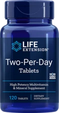 THREE PACK SALE Life Extension Two Per Day Multi Vitamin 120 tabs TAKE OFF $5