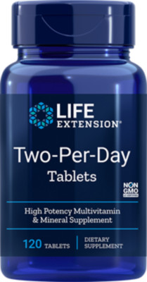 TAKE OFF $5 NOW! THREE PACK  Life Extension Two Per Day Multi Vitamin 120 tabs
