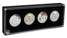 THE PERTH MINT’S 125TH ANNIVERSARY 2024 1oz SILVER TYPESET 4-Coin-Set
