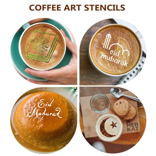 Cake Templates Painting Templates Stencils Ramadan Mubarak Coffee Decorations - Bild 9 von 12