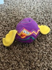 VTG 90s Silly Slammers  Crash  Beanbag Collectible Green With Red Hair NO SOUND