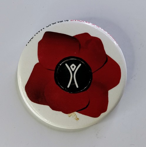 2014 Burning Man Festival "Poppies In The Snow" 1.5" Pinback Button