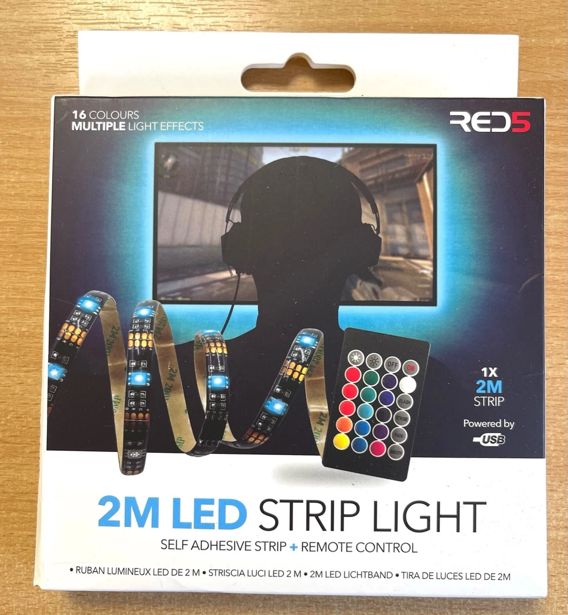 RED5 Multiple LED Strip Lights 16 Colours 2m eBay