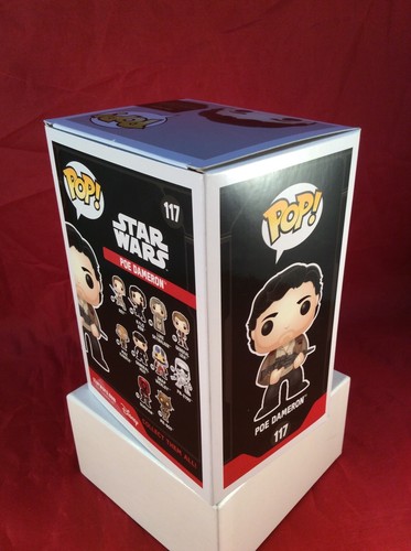 Funko Pop Star Wars - Poe Dameron #117 Hot topic Exclusive - NRFB - NEW - NM - Picture 4 of 6