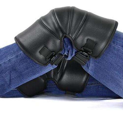 Winter Leder Thermo Textil Kniewärmer für Motorrad Roller 35 cm - Bild 8 von 12