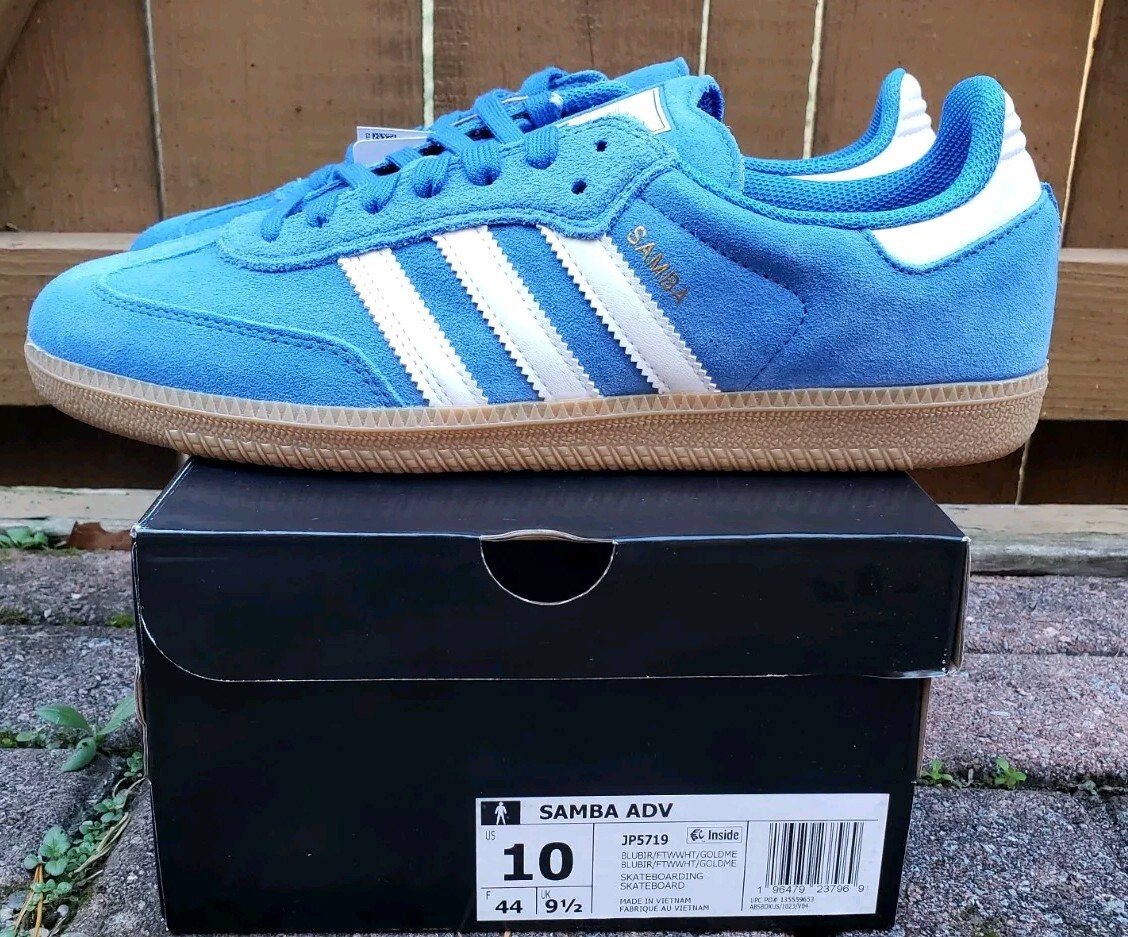 New Adidas Samba ADV Blue Bird Football/ Skateboarding Shoes - Main Image