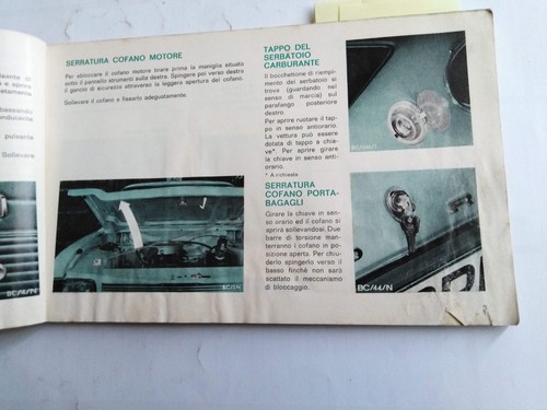 FORD CAPRI LIBRETTO USO MANUTENZIONE EDIZIONE 02/1970 (645) - Foto 5 di 9