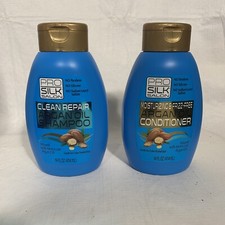 Set shampoo e balsamo Pro Silk Salon olio di argan pulizia e riparazione 14 oz