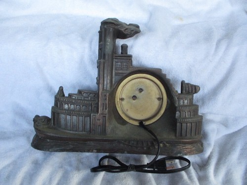 Vintage WINDSOR- Gibraltar Clock Steam Ship Cast Metal - Model 215- Works- As Is - Picture 3 of 5