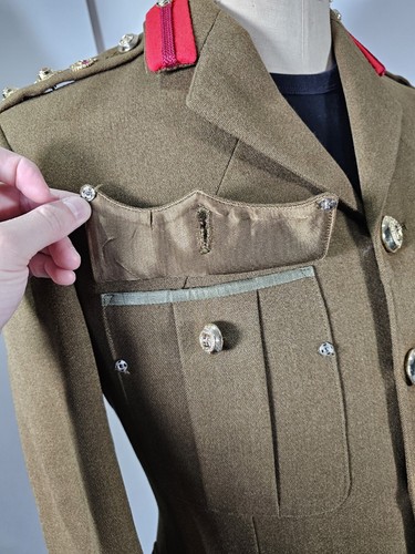 Vintage 1970's GIEVES Bespoke British Army Jacket Men's 36/38" Military Uniform - Picture 15 of 24