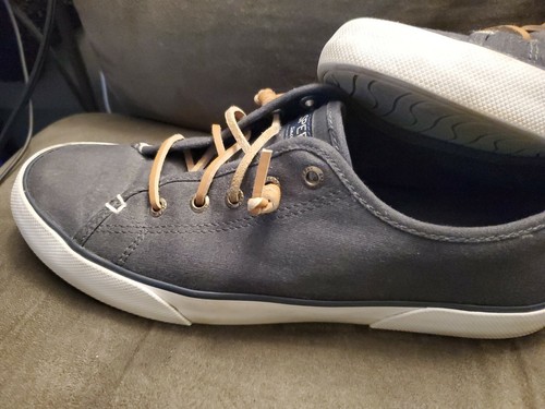 Sperry Women’s Top-Sider Memory Foam Boat Blue Textile Shoes Size 9.5M 61775 - Picture 2 of 3