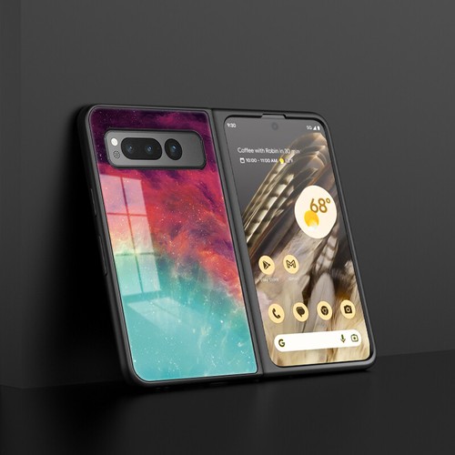 For Google Pixel Fold Stylish Painted Glass Phone Case Slim & Protective Cover - Bild 9 von 17