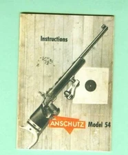 Anschutz Model 54 Owners Manual Reproduction