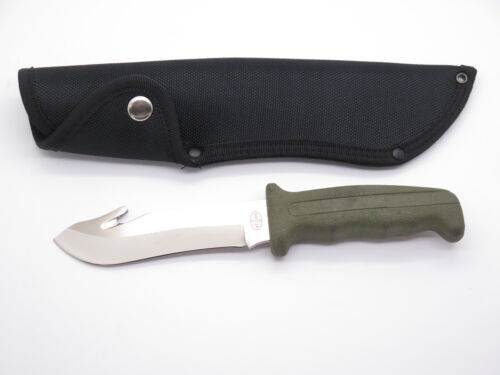 Vtg Tak Blade Fukuta Seki Japan Rubber AUS8 Fixed 5" Blade Guthook Hunting Knife - Picture 2 of 8