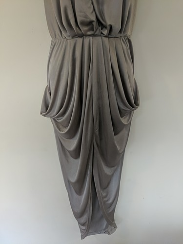 Maxi Vestido Sheike Destiny Aus 8 - Silver Oyster Nuevo con Etiquetas Precio de venta sugerido por el fabricante $159.95 - Imagen 4 de 15