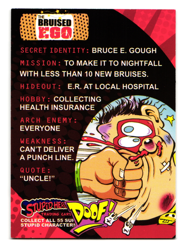 The Bruised Ego 2014 Stupid Heroes Parody Sticker - Picture 2 of 2