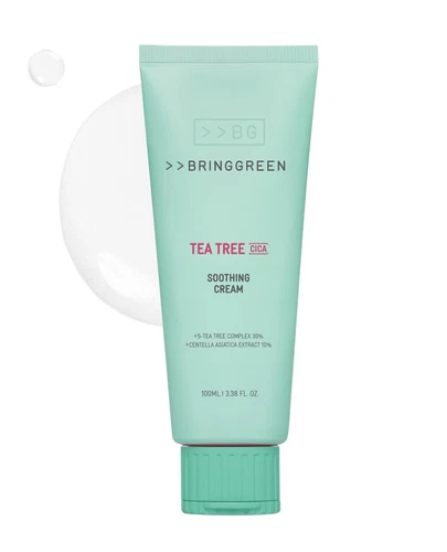 BRING GREEN- Tea Tree Cica Soothing Cream Plus 100ml Korean Skin care- Exp-2027