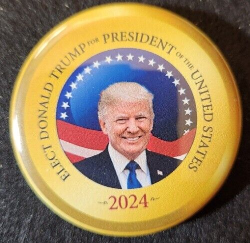 Donald Trump Presidential Candidate Pin 2024 - "Donald Trump for President 2024" - Picture 1 of 1