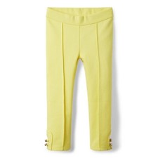Janie and Jack Limelight Button Cuff Ponte Pants Girls 6 NEW