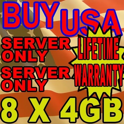 32GB 8X4GB KIT IBM System x3650 1914 7979-xxx FULLY BUFFERED RAM MEMORY - Afbeelding 1 van 1