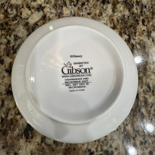 Disney Bowl Mickey Mouse Pluto by Gibson Blue Gold Argyle Retro  - Picture 5 of 6