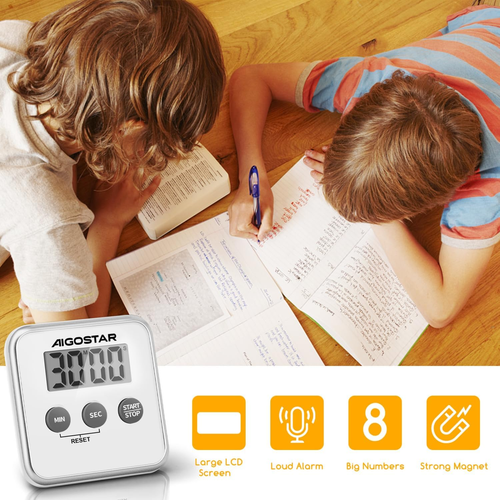 Timer Da Cucina Digitale - Multifunzione Con Ampio Display LCD, Magnete, Support - Foto 6 di 12