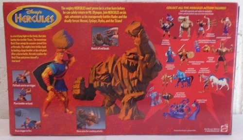 Disney’s Hercules & Rock Titan Battle Pack Figures Mattel Animated Movie Sealed - Picture 2 of 2