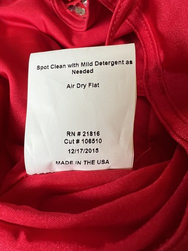 Costume Gallery Red Sequin Dance Lycra Shortie Unitard Large Child Style: 16343 - Picture 14 of 14